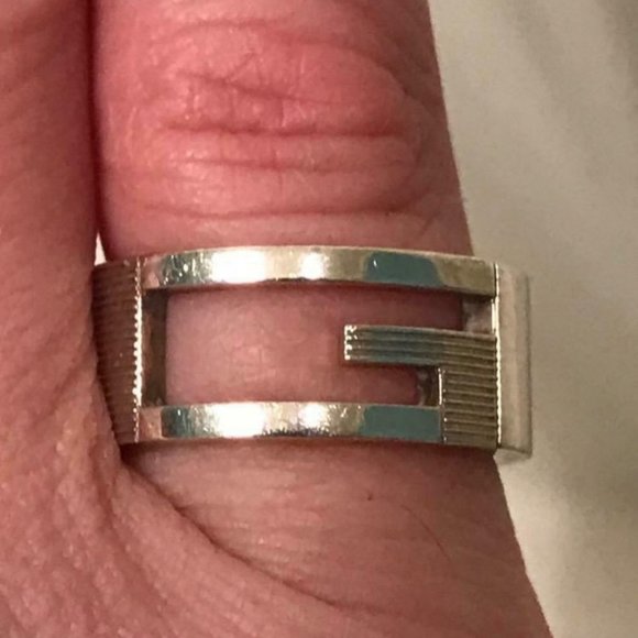 Gucci Jewelry - Gucci G Logos Ring Sterling  Silver 925 Sz 5